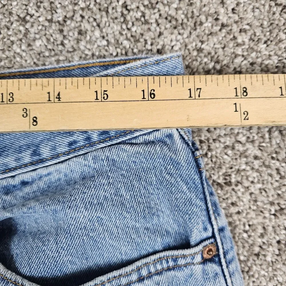 Levis 560 Jeans Mens 33x29 Light Wash Loose Tapered Relaxed Grunge Distressed